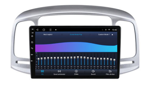 Navigatie dedicata cu Android Hyundai Accent III 2005 - 2010, 2GB RAM, Radio GPS Dual Zone, Display HD IPS 9" Touchscreen, Internet Wi-Fi si slot SIM 4G, Bluetooth, MirrorLink, USB, Waze