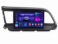 Navigatie dedicata cu Android Hyundai Elantra VI 2019 - 2020, 3GB RAM, Radio GPS Dual Zone, Display HD IPS 9" Touchscreen, Internet Wi-Fi si slot SIM 4G, Bluetooth, MirrorLink, USB, Waze