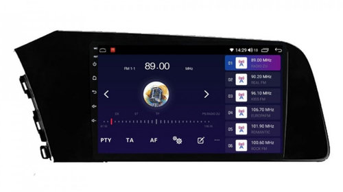 Navigatie dedicata cu Android Hyundai Elantra VII dupa 2020, 4GB RAM, Radio GPS Dual Zone, Display HD IPS 10" Touchscreen, Internet Wi-Fi si slot SIM 4G, Bluetooth, MirrorLink, USB, Waze