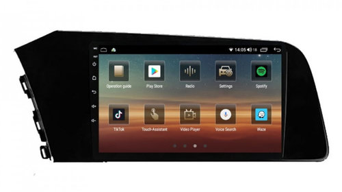 Navigatie dedicata cu Android Hyundai Elantra VII dupa 2020, 4GB RAM, Radio GPS Dual Zone, Display HD IPS 10" Touchscreen, Internet Wi-Fi si slot SIM 4G, Bluetooth, MirrorLink, USB, Waze