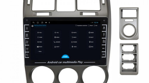 Navigatie dedicata cu Android Hyundai Getz 2001 - 2011, 1GB RAM, Radio GPS Dual Zone, Display HD IPS 8" Touchscreen, Internet Wi-Fi, Bluetooth, MirrorLink, USB, Waze