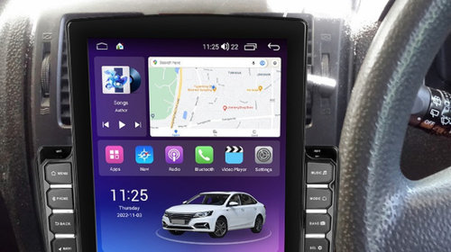 Navigatie dedicata cu Android Hyundai Getz 2001 - 2011, 8GB RAM, Radio GPS Dual Zone, Touchscreen IPS 9.7" HD tip Tesla, Internet Wi-Fi si slot SIM 4G, Bluetooth, MirrorLink, USB, Waze
