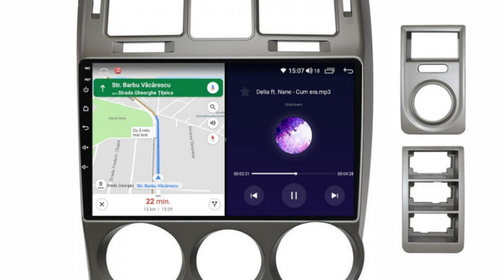 Navigatie dedicata cu Android Hyundai Getz 2001 - 2011, 6GB RAM, Radio GPS Dual Zone, Display HD IPS 9" Touchscreen, Internet Wi-Fi si slot SIM 4G, Bluetooth, MirrorLink, USB, Waze