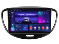 Navigatie dedicata cu Android Hyundai i10 2007 - 2013, 3GB RAM, Radio GPS Dual Zone, Display HD IPS 9" Touchscreen, Internet Wi-Fi si slot SIM 4G, Bluetooth, MirrorLink, USB, Waze