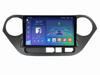 Navigatie dedicata cu Android Hyundai i10 2013 - 2019, 8GB RAM, Radio GPS Dual Zone, Display 2K QLED 9.5" Touchscreen, Internet Wi-Fi si slot SIM 4G, Bluetooth, MirrorLink, USB, Waze