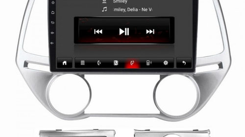Navigatie dedicata cu Android Hyundai i20 2012 - 2014, 1GB RAM, Radio GPS Dual Zone, Display HD IPS 9" Touchscreen, Internet Wi-Fi, Bluetooth, MirrorLink, USB, Waze