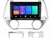 Navigatie dedicata cu Android Hyundai i20 2012 - 2014, 1GB RAM, Radio GPS Dual Zone, Display HD IPS 8" Touchscreen, Internet Wi-Fi, Bluetooth, MirrorLink, USB, Waze