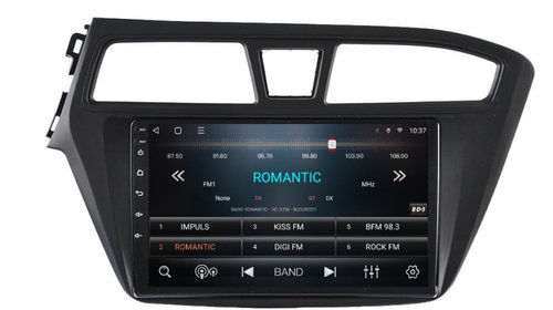 Navigatie dedicata cu Android Hyundai i20 2014 - 2018, 3GB RAM, Radio GPS Dual Zone, Display HD IPS 9" Touchscreen, Internet Wi-Fi si slot SIM 4G, Bluetooth, MirrorLink, USB, Waze