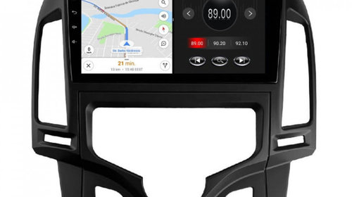 Navigatie dedicata cu Android Hyundai i30 2007 - 2012, clima automata, 2GB RAM, Radio GPS Dual Zone, Display HD IPS 9" Touchscreen, Internet Wi-Fi, Bluetooth, MirrorLink, USB, Waze