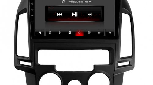 Navigatie dedicata cu Android Hyundai i30 2007 - 2012, clima manuala, 1GB RAM, Radio GPS Dual Zone, Display HD IPS 9" Touchscreen, Internet Wi-Fi, Bluetooth, MirrorLink, USB, Waze
