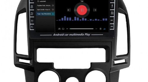 Navigatie dedicata cu Android Hyundai i30 2007 - 2012, clima manuala, 1GB RAM, Radio GPS Dual Zone, Display HD IPS 8" Touchscreen, Internet Wi-Fi, Bluetooth, MirrorLink, USB, Waze