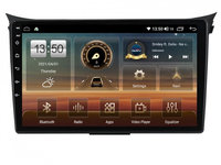 Navigatie dedicata cu Android Hyundai i30 2011 - 2017, 4GB RAM, Radio GPS Dual Zone, Display HD IPS 9" Touchscreen, Internet Wi-Fi si slot SIM 4G, Bluetooth, MirrorLink, USB, Waze