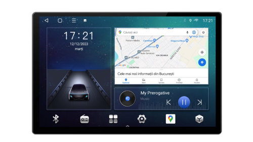 Navigatie dedicata cu Android Hyundai i40 2012 - 2020, 2GB RAM, Radio GPS Dual Zone, Display 2K QLED 13" Touchscreen, Internet Wi-Fi si slot SIM 4G, Bluetooth, MirrorLink, USB, Waze