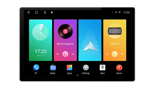 Navigatie dedicata cu Android Hyundai i40 2012 - 2020, 2GB RAM, Radio GPS Dual Zone, Display 2K QLED 13" Touchscreen, Internet Wi-Fi si slot SIM 4G, Bluetooth, MirrorLink, USB, Waze