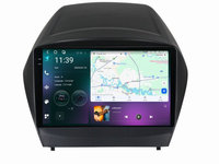 Navigatie dedicata cu Android Hyundai ix35 2009 - 2015, 12GB RAM, Radio GPS Dual Zone, Display 2K QLED 9.5" Touchscreen, Internet Wi-Fi si slot SIM 4G, Bluetooth, MirrorLink, USB, Waze