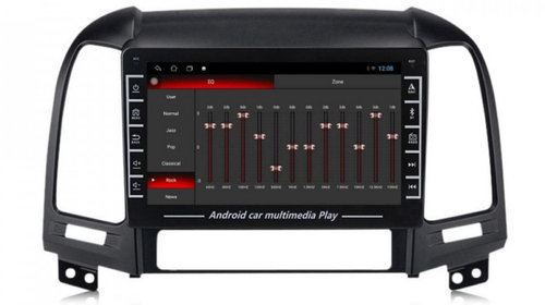 Navigatie dedicata cu Android Hyundai Santa Fe II 2006 - 2012, 1GB RAM, Radio GPS Dual Zone, Display HD IPS 8" Touchscreen, Internet Wi-Fi, Bluetooth, MirrorLink, USB, Waze
