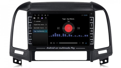 Navigatie dedicata cu Android Hyundai Santa Fe II 2006 - 2012, 1GB RAM, Radio GPS Dual Zone, Display HD IPS 8" Touchscreen, Internet Wi-Fi, Bluetooth, MirrorLink, USB, Waze