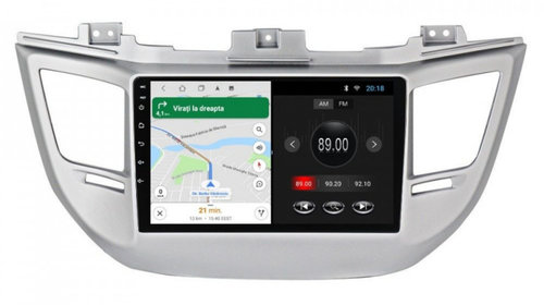 Navigatie dedicata cu Android Hyundai Tucson 2015 - 2018, 1GB RAM, Radio GPS Dual Zone, Display HD IPS 9" Touchscreen, Internet Wi-Fi, Bluetooth, MirrorLink, USB, Waze
