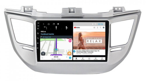 Navigatie dedicata cu Android Hyundai Tucson 2015 - 2018, 1GB RAM, Radio GPS Dual Zone, Display HD IPS 9" Touchscreen, Internet Wi-Fi, Bluetooth, MirrorLink, USB, Waze