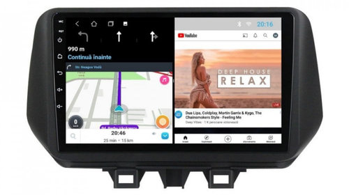 Navigatie dedicata cu Android Hyundai Tucson 2018 - 2020, 1GB RAM, Radio GPS Dual Zone, Display HD IPS 10" Touchscreen, Internet Wi-Fi, Bluetooth, MirrorLink, USB, Waze