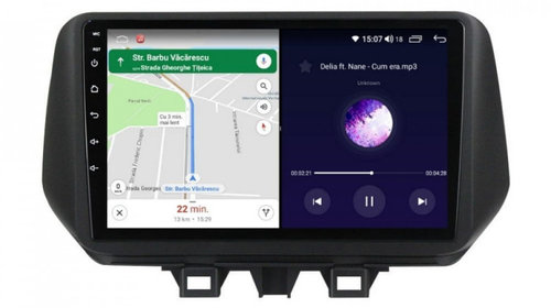 Navigatie dedicata cu Android Hyundai Tucson 2018 - 2020, 4GB RAM, Radio GPS Dual Zone, Display HD IPS 10" Touchscreen, Internet Wi-Fi si slot SIM 4G, Bluetooth, MirrorLink, USB, Waze