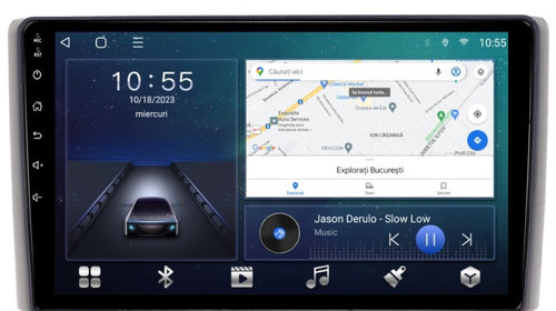 Navigatie dedicata cu Android Iveco Daily 2006 - 2014, 3GB RAM, Radio GPS Dual Zone, Display HD IPS 9" Touchscreen, Internet Wi-Fi si slot SIM 4G, Bluetooth, MirrorLink, USB, Waze
