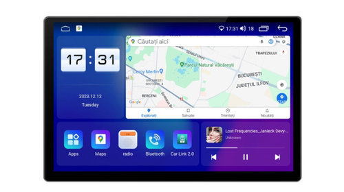 Navigatie dedicata cu Android Iveco Daily 2006 - 2014, 8GB RAM, Radio GPS Dual Zone, Display 2K QLED 13" Touchscreen, Internet Wi-Fi si slot SIM 4G, Bluetooth, MirrorLink, USB, Waze