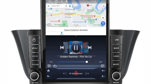 Navigatie dedicata cu Android Iveco Daily VI dupa 2014, 1GB RAM, Radio GPS Dual Zone, Touchscreen IPS 9.7" HD tip Tesla, Internet Wi-Fi, Bluetooth, MirrorLink, USB, Waze