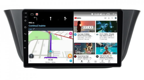 Navigatie dedicata cu Android Iveco Daily VI dupa 2014, 6GB RAM, Radio GPS Dual Zone, Display HD IPS 9" Touchscreen, Internet Wi-Fi si slot SIM 4G, Bluetooth, MirrorLink, USB, Waze