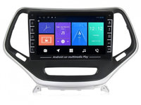 Navigatie dedicata cu Android Jeep Cherokee V 2014 - 2019, 1GB RAM, Radio GPS Dual Zone, Display HD IPS 8" Touchscreen, Internet Wi-Fi, Bluetooth, MirrorLink, USB, Waze