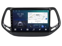 Navigatie dedicata cu Android Jeep Compass II 2016 - 2021, 2GB RAM, Radio GPS Dual Zone, Display HD IPS 10" Touchscreen, Internet Wi-Fi si slot SIM 4G, Bluetooth, MirrorLink, USB, Waze