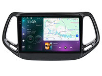 Navigatie dedicata cu Android Jeep Compass II 2016 - 2021, 12GB RAM, Radio GPS Dual Zone, Display 2K QLED 10.36" Touchscreen, Internet Wi-Fi si slot SIM 4G, Bluetooth, MirrorLink, USB, Waze
