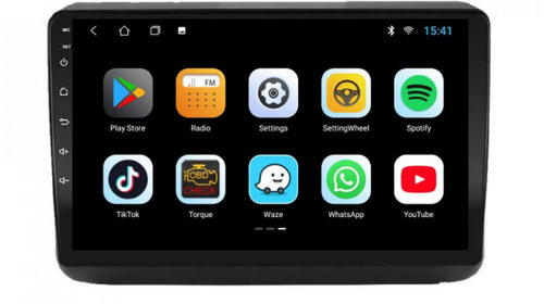 Navigatie dedicata cu Android Jeep Grand Cherokee IV 2014 - 2021, 2GB RAM, Radio GPS Dual Zone, Display HD IPS 9" Touchscreen, Internet Wi-Fi, Bluetooth, MirrorLink, USB, Waze