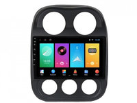 Navigatie dedicata cu Android Jeep Patriot I 2011 - 2017, 1GB RAM, Radio GPS Dual Zone, Display HD IPS 10" Touchscreen, Internet Wi-Fi, Bluetooth, MirrorLink, USB, Waze