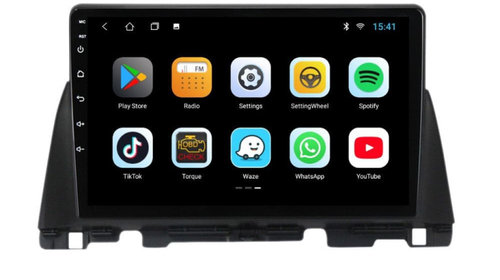 Navigatie dedicata cu Android Kia Optima II dupa 2015, 3GB RAM, Radio GPS Dual Zone, Display HD IPS 10" Touchscreen, Internet Wi-Fi si slot SIM 4G, Bluetooth, MirrorLink, USB, Waze