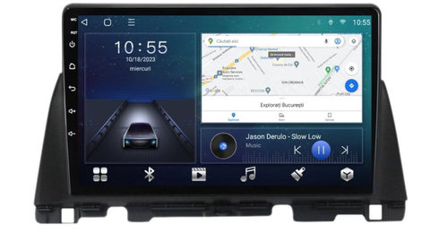 Navigatie dedicata cu Android Kia Optima II dupa 2015, 3GB RAM, Radio GPS Dual Zone, Display HD IPS 10" Touchscreen, Internet Wi-Fi si slot SIM 4G, Bluetooth, MirrorLink, USB, Waze