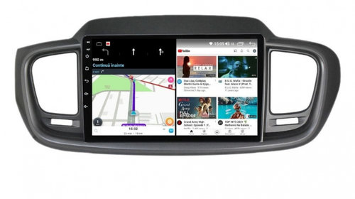 Navigatie dedicata cu Android KIA Sorento III 2015 - 2020, 3GB RAM, Radio GPS Dual Zone, Display HD IPS 10" Touchscreen, Internet Wi-Fi si slot SIM 4G, Bluetooth, MirrorLink, USB, Waze