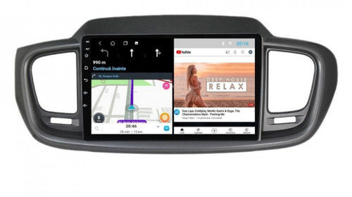 Navigatie dedicata cu Android KIA Sorento III 2015 - 2020, 1GB RAM, Radio GPS Dual Zone, Display HD IPS 10" Touchscreen, Internet Wi-Fi, Bluetooth, MirrorLink, USB, Waze