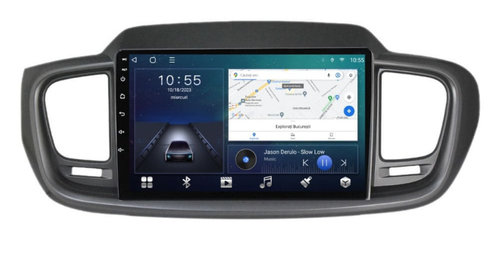 Navigatie dedicata cu Android KIA Sorento III 2015 - 2020, 3GB RAM, Radio GPS Dual Zone, Display HD IPS 10" Touchscreen, Internet Wi-Fi si slot SIM 4G, Bluetooth, MirrorLink, USB, Waze