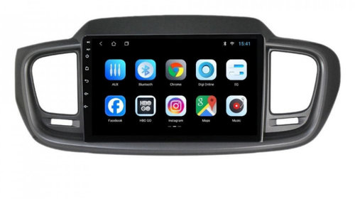 Navigatie dedicata cu Android KIA Sorento III 2015 - 2020, 2GB RAM, Radio GPS Dual Zone, Display HD IPS 10" Touchscreen, Internet Wi-Fi, Bluetooth, MirrorLink, USB, Waze