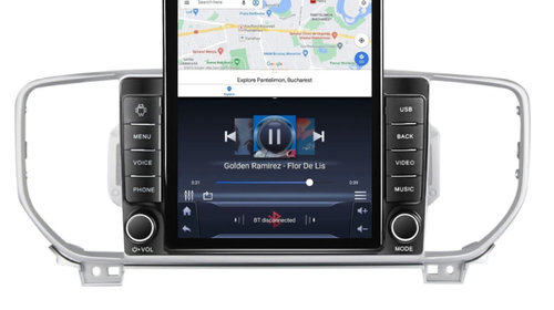 Navigatie dedicata cu Android Kia Sportage 2018 - 2021, 1GB RAM, Radio GPS Dual Zone, Touchscreen IPS 9.7" HD tip Tesla, Internet Wi-Fi, Bluetooth, MirrorLink, USB, Waze