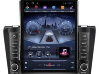 Navigatie dedicata cu Android Mazda 3 2003 - 2009, 2GB RAM, Radio GPS Dual Zone, Touchscreen IPS 9.7" HD tip Tesla, Internet Wi-Fi, Bluetooth, MirrorLink, USB, Waze