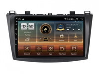 Navigatie dedicata cu Android Mazda 3 2009 - 2013, 6GB RAM, Radio GPS Dual Zone, Display HD IPS 9" Touchscreen, Internet Wi-Fi si slot SIM 4G, Bluetooth, MirrorLink, USB, Waze