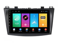 Navigatie dedicata cu Android Mazda 3 2009 - 2013, 2GB RAM, Radio GPS Dual Zone, Display HD IPS 9" Touchscreen, Internet Wi-Fi, Bluetooth, MirrorLink, USB, Waze