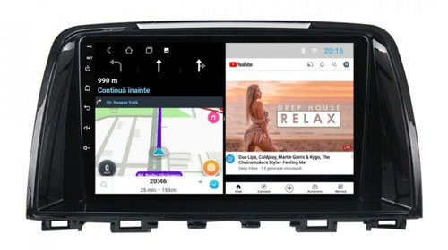 Navigatie dedicata cu Android Mazda 6 2013 - 2015, 2GB RAM, Radio GPS Dual Zone, Display HD IPS 9" Touchscreen, Internet Wi-Fi, Bluetooth, MirrorLink, USB, Waze
