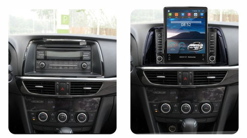 Navigatie dedicata cu Android Mazda 6 2013 - 2015, 2GB RAM, Radio GPS Dual Zone, Touchscreen IPS 9.7" HD tip Tesla, Internet Wi-Fi, Bluetooth, MirrorLink, USB, Waze