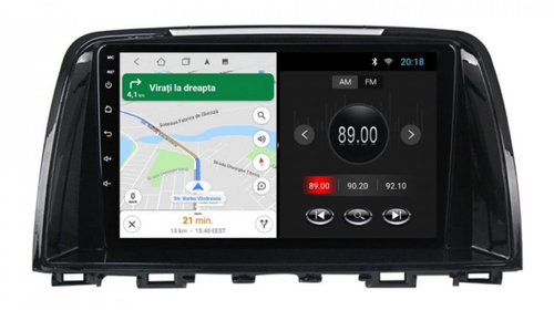 Navigatie dedicata cu Android Mazda 6 2013 - 2015, 2GB RAM, Radio GPS Dual Zone, Display HD IPS 9" Touchscreen, Internet Wi-Fi, Bluetooth, MirrorLink, USB, Waze