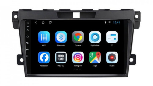Navigatie dedicata cu Android Mazda CX-7 2006 - 2015, 1GB RAM, Radio GPS Dual Zone, Display HD IPS 9" Touchscreen, Internet Wi-Fi, Bluetooth, MirrorLink, USB, Waze