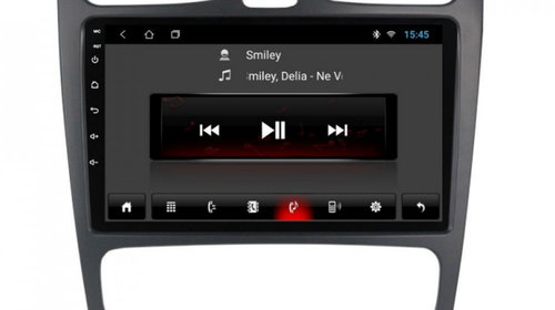 Navigatie dedicata cu Android Mercedes C-Class W203 2000 - 2004, 1GB RAM, Radio GPS Dual Zone, Display HD IPS 9" Touchscreen, Internet Wi-Fi, Bluetooth, MirrorLink, USB, Waze