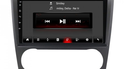 Navigatie dedicata cu Android Mercedes CLC-Class CL203 2008 - 2011, 2GB RAM, Radio GPS Dual Zone, Display HD IPS 9" Touchscreen, Internet Wi-Fi, Bluetooth, MirrorLink, USB, Waze